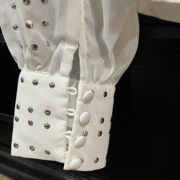 GENERATION LOVE Talia Studded long sleeve blouse size medium - Picture 3 of 8